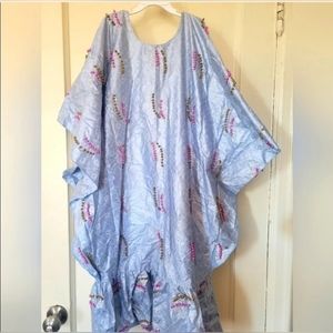 Bazin Rich Embellished Beaded African Long Girl Dashiki Kaftan Boubou Dress